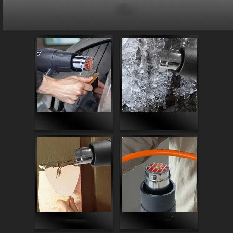 2000W industrial hot air tool with temperature regulating settings and grid air outlet