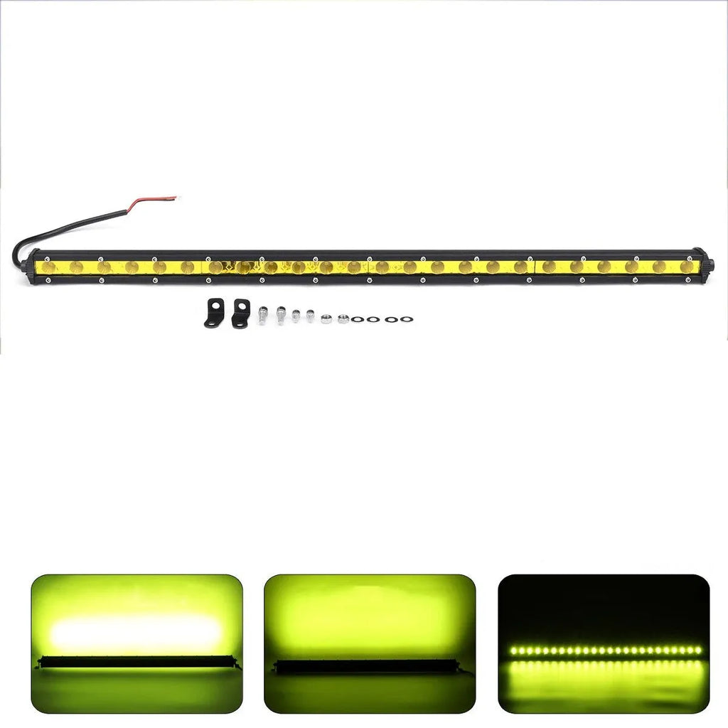 25 inch aluminium LED light bar for cars and trucks with mounting brackets