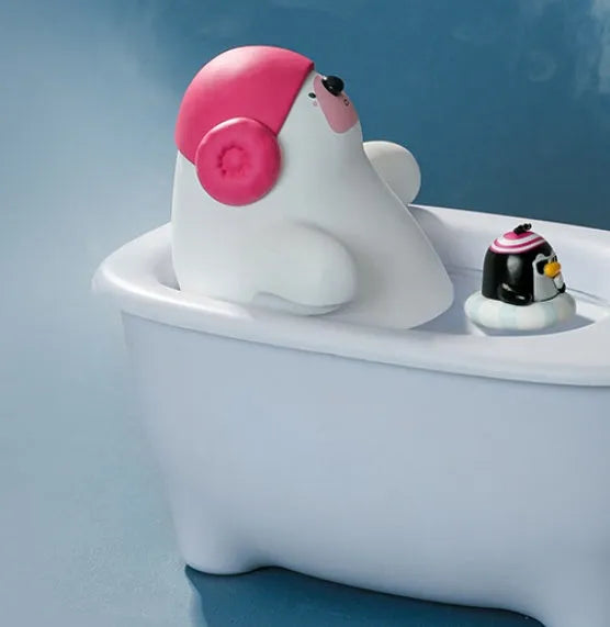 White USB-powered desktop air humidifier with 550ml water tank on a desk