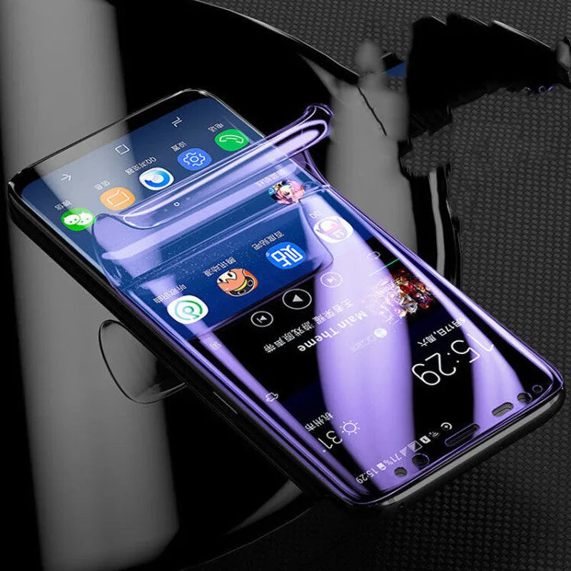 Purple light hydraulic film Samsung curved phone screen protector for S7 edge S8 S9 S10 models