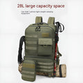 17 inch army green tactical waterproof backpack with 20-35 litre capacity