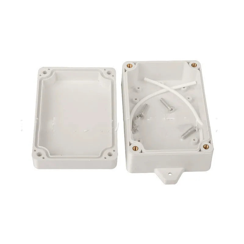 Black ABS plastic waterproof instrument box for security monitoring power supplies