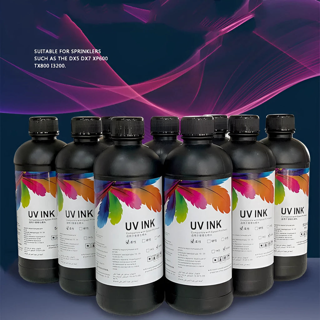 500ml bottle of Epson compatible UV printer ink for XP600 TX800 5th and 7th generation models