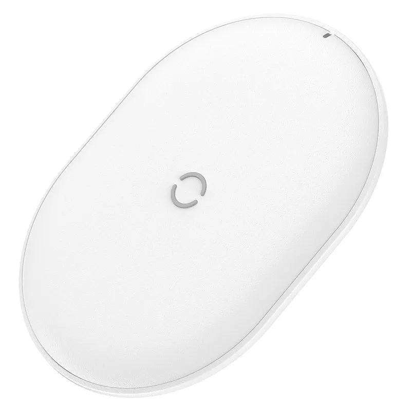 Baseus wireless charging pad showing black colour option with Type-C port and textured surface