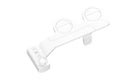 Pure white button wash tool with detachable components and removable cleaning nozzle