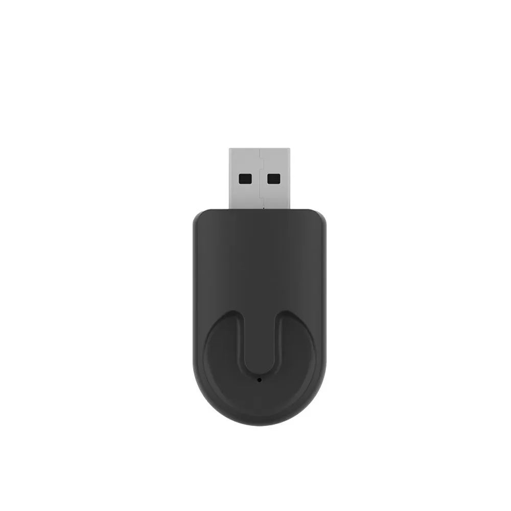 Black Mini 2-in-1 CarPlay Wireless USB Interface Adapter for vehicle connectivity