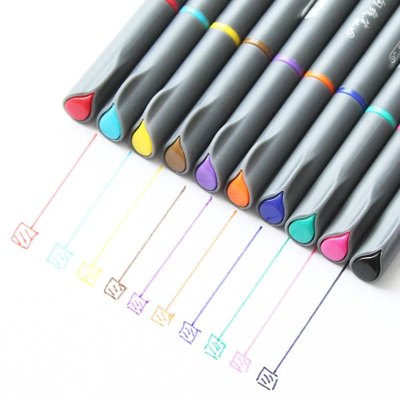 Hook line technical drawing pen with 0.38mm ultra-fine tip and syringe-style application system