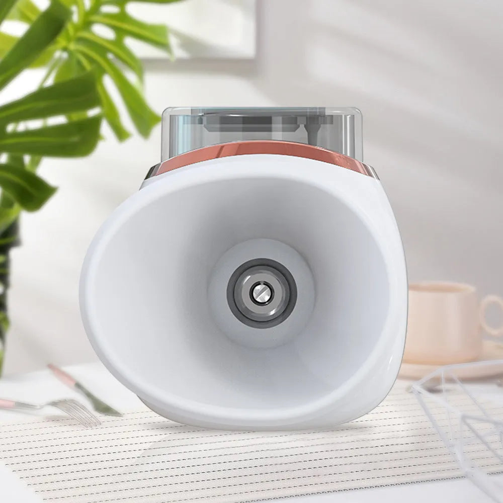 USB rechargeable eye humidifier in purple colour with charging cable
