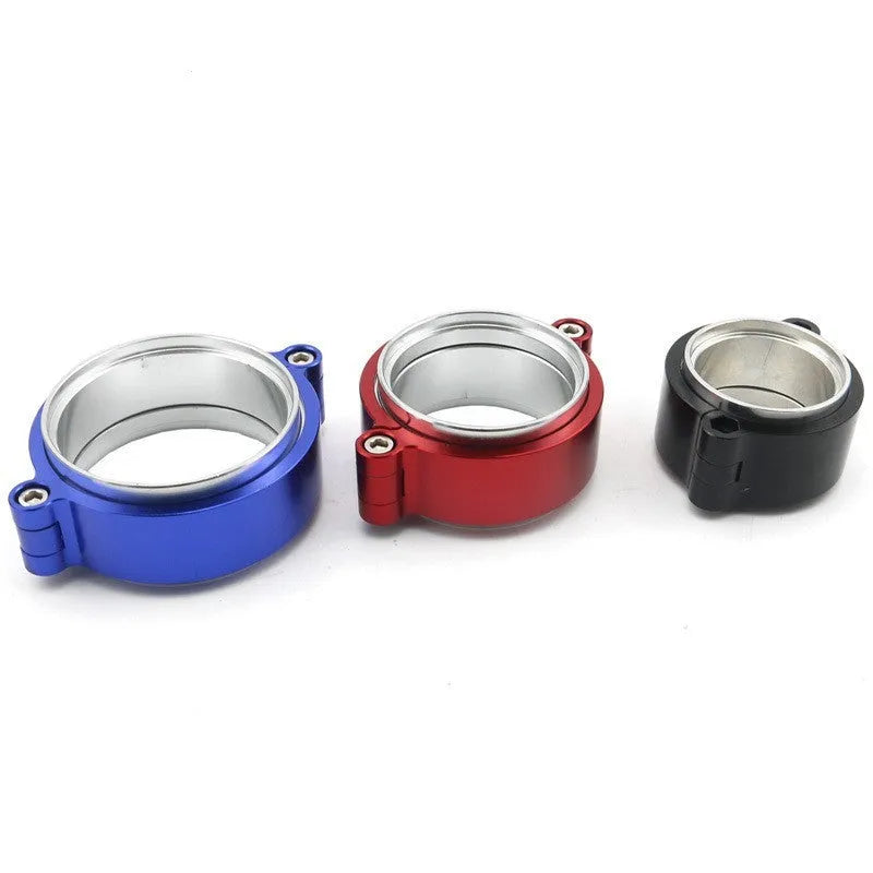 Aluminium fixed movement clamp for car turbine exhaust downspout in three sizes