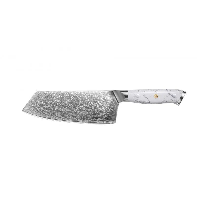 Damascus pattern combined chef's knife with 21cm VG10 steel blade and 11cm handle