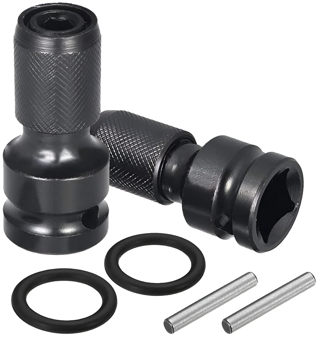 Square to hexagonal telescopic bit holder made of No 45 steel for electric wrench use