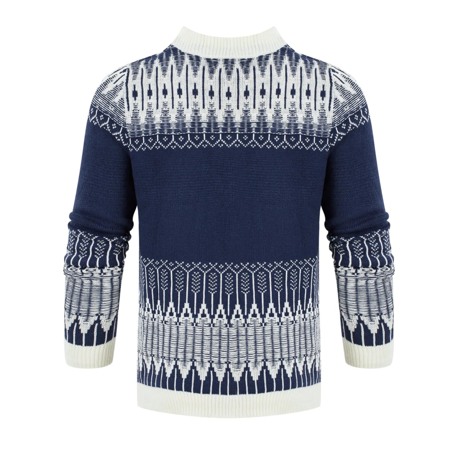 Men's knitted pullover sweater in various styles and sizes for autumn and winter wear