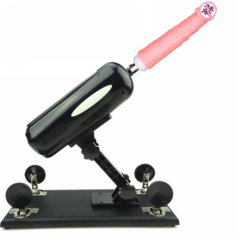 Women's automatic telescopic thrusting sex tool in PVC material showing purple colour option