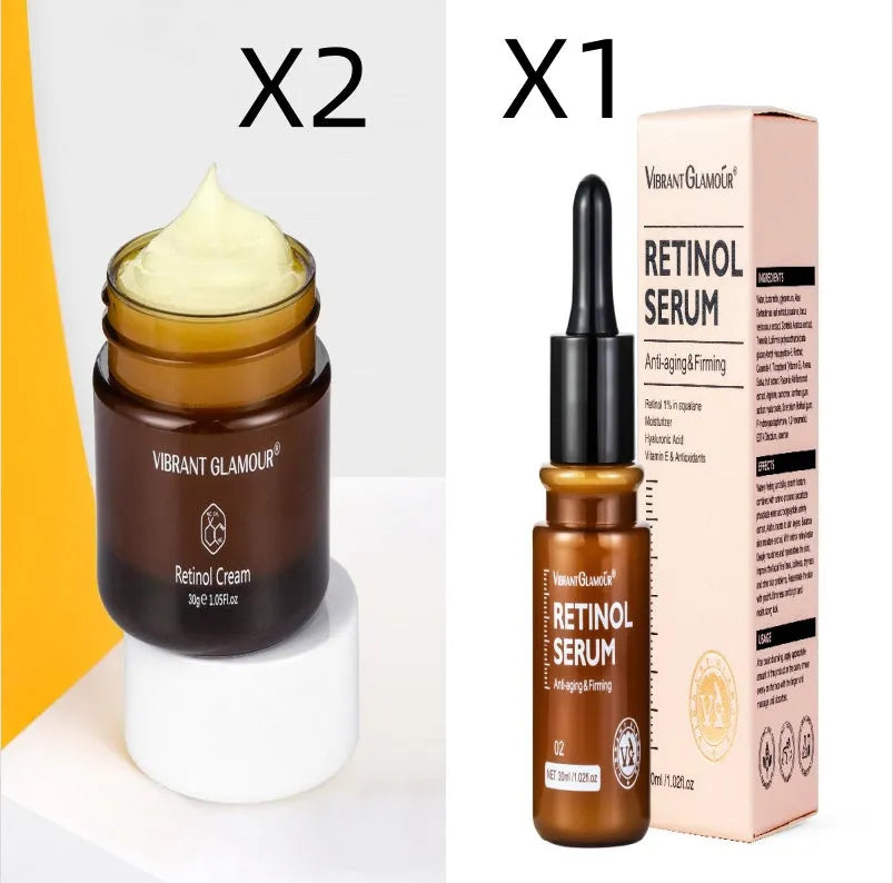 30ml retinol facial serum bottle reducing dry lines and fine lines