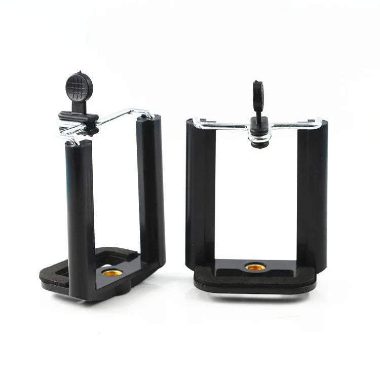 Black plastic U-shaped clip car phone holder for vent mounting