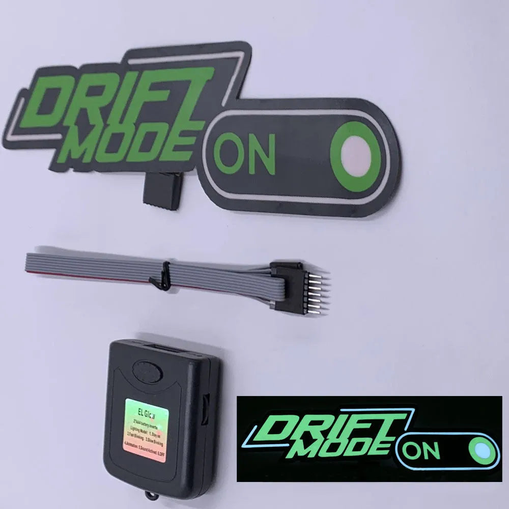 Small self-adhesive luminous wall sticker set with driver, connection wire, and multiple design options