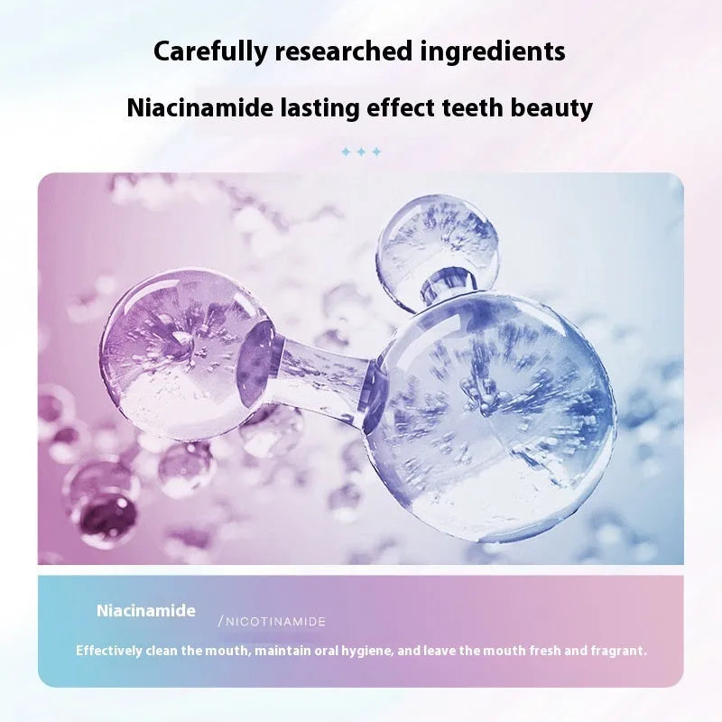 Nicotinamide Dazzling White Toothpaste 100g tube for adult oral care and whitening