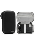 Black Oxford cloth protective case for a 2.5-inch external hard drive