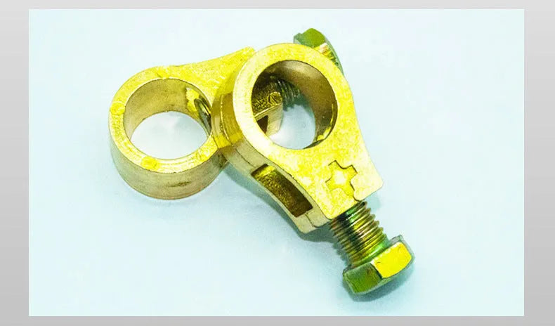 Pure copper battery wiring clamp with patented clip design for car battery connections