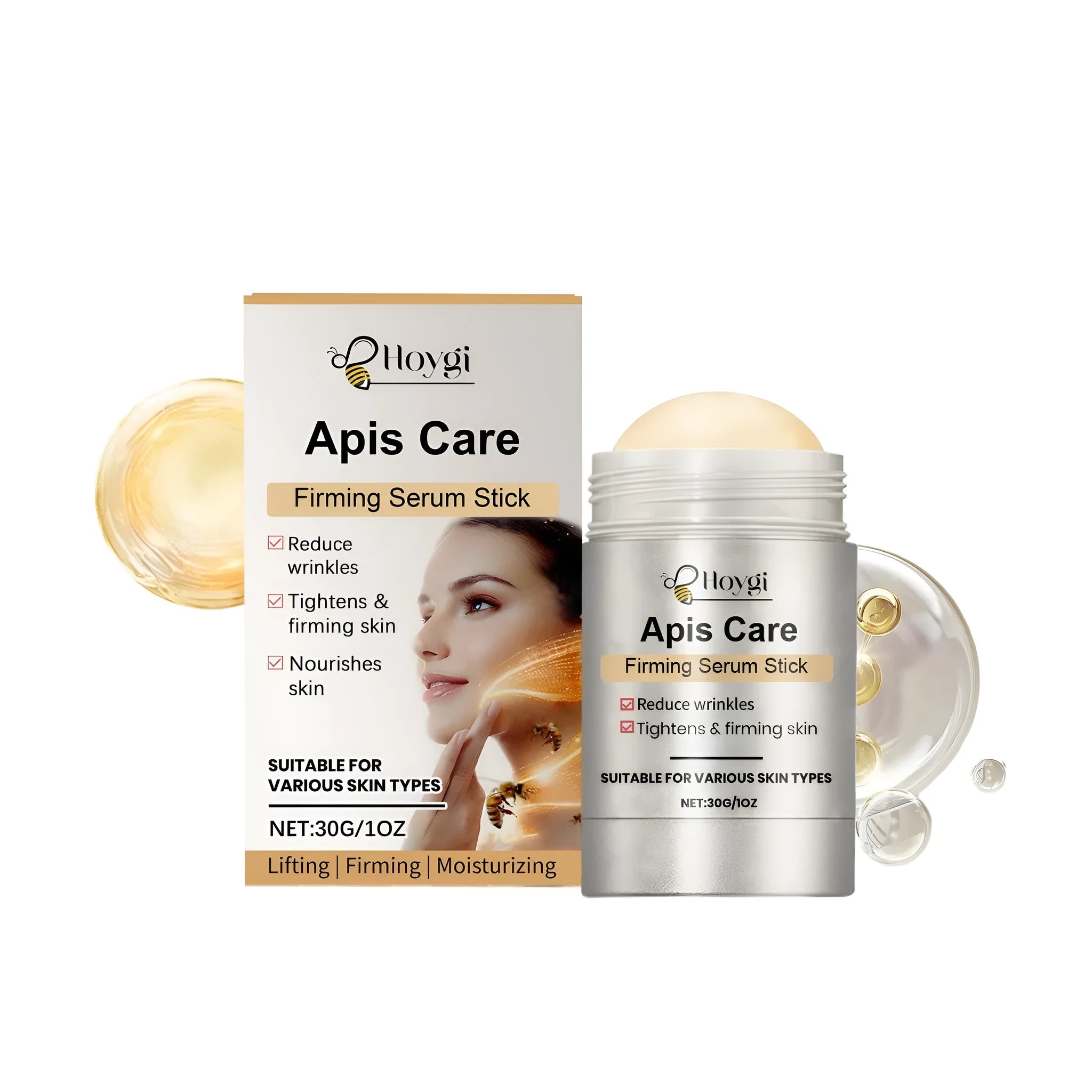Tightening Rod 30g facial essence stick in tube packaging for direct skin application.