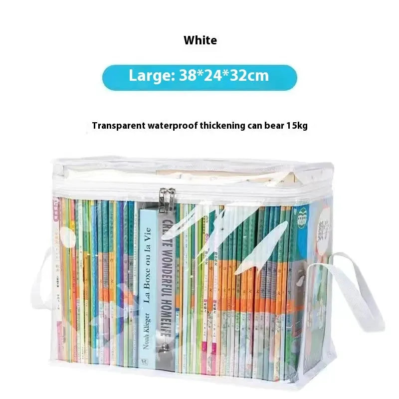 Large foldable PVC water buggy bag with transparent sides showing 24 litre capacity