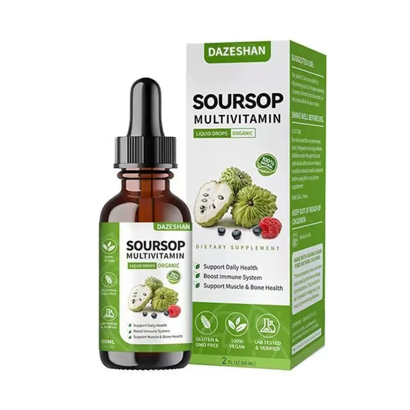 60ml glass bottle of natural green liquid chlorophyll drops for adult intestinal support.