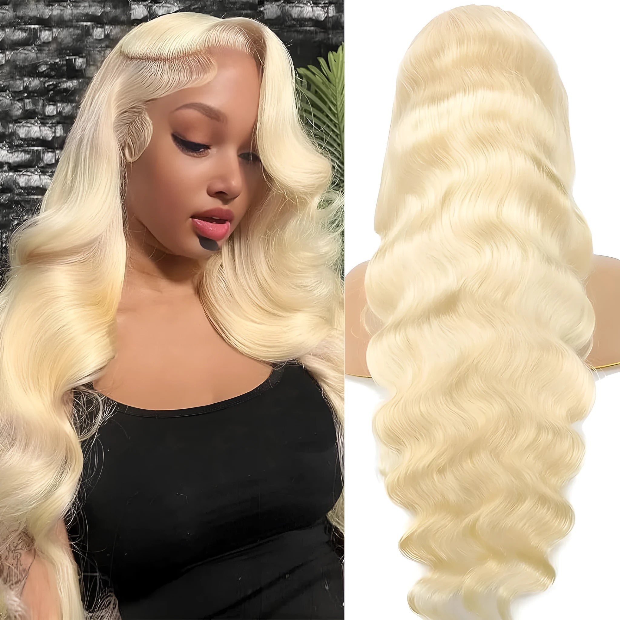 Women's synthetic lace front wig with medium-long curly hair in M1 539 613 colour