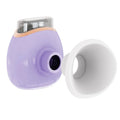 USB rechargeable eye humidifier in purple colour with charging cable