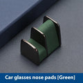 Zinc alloy car dashboard glasses clip nose pad with leather surface in four colour options
