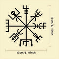 Square 13x13cm vinyl car sticker featuring a Vegetarian No Charm graphic design.
