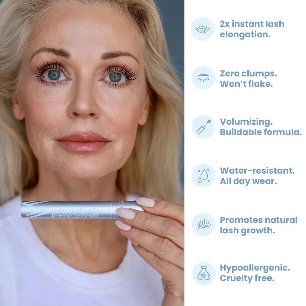 Eyelash brush comb beauty tool with fine plastic bristles for mascara application