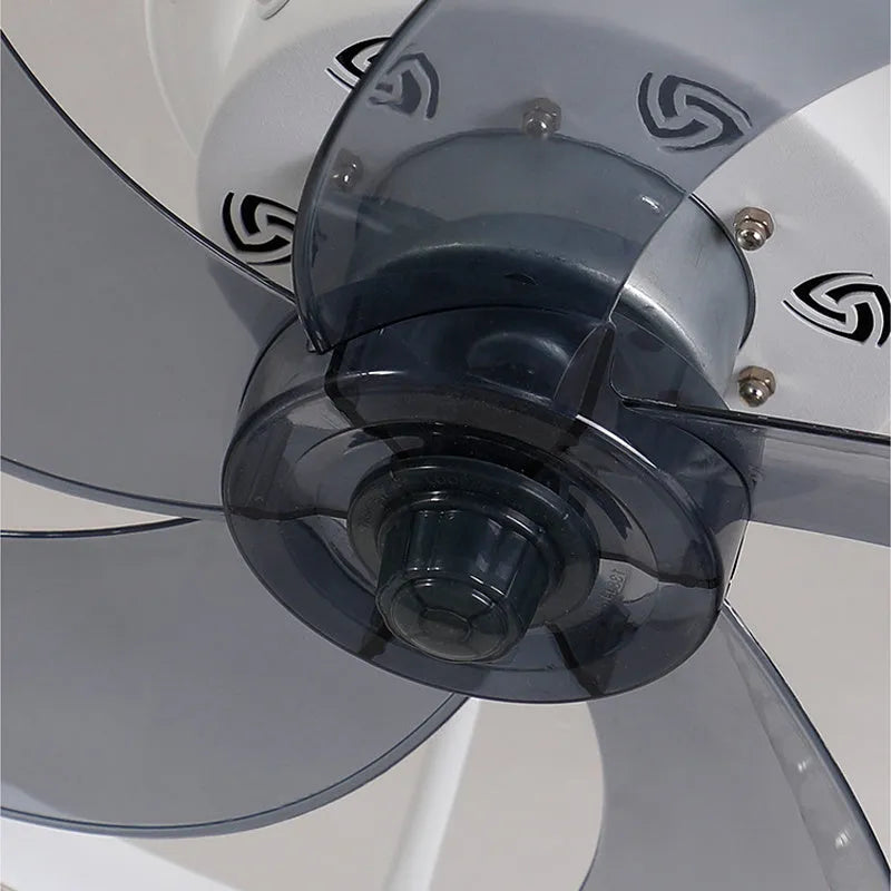 Nordic-style ceiling fan lamp with remote control, LED lighting, and 50cm diameter in coffee gold colour