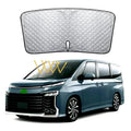 Silver reflective sunshade for Toyota NOAH XOVY 90 series front windshield