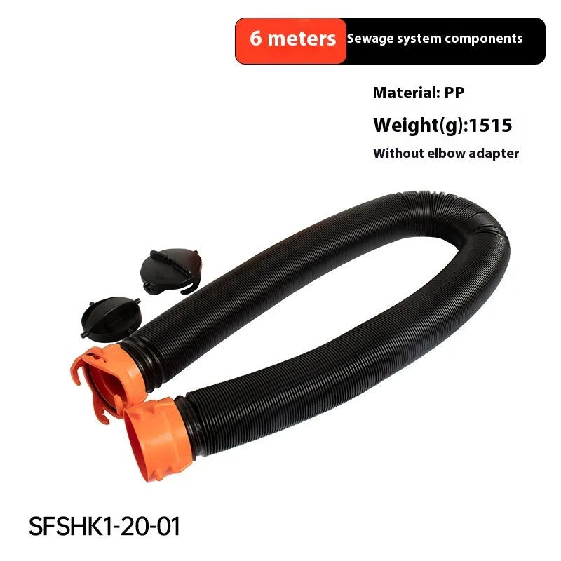 90 degree sewage hose rotary elbow joint connector for campervan caravan waste water drainage system