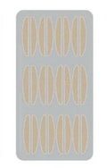 No glue eyelid sticker kit with non-woven fabric patches in S, M, L size classifications