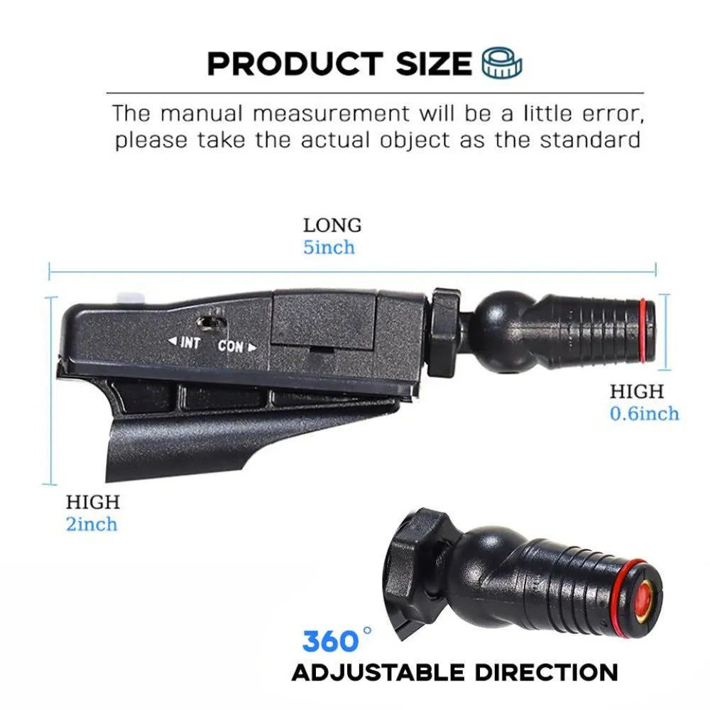 Black golf putting laser aiming instrument for alignment practice with putter mounting