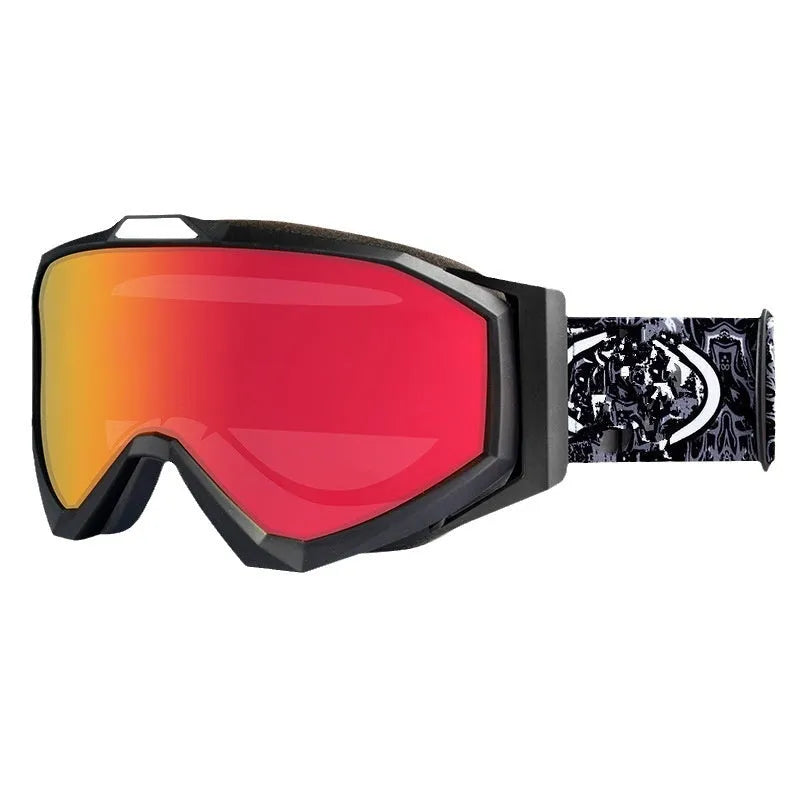 Double-layer anti-fog motorcycle goggles with TPU frame in a choice of five colour and lens combinations.
