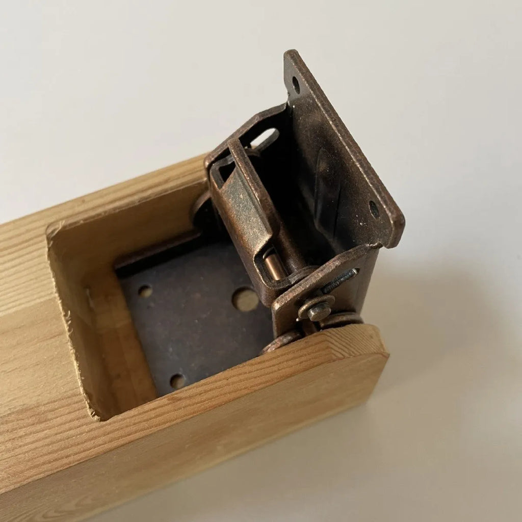 Furniture foot folding hinge showing 0-90 degree adjustment mechanism in electroplated finish