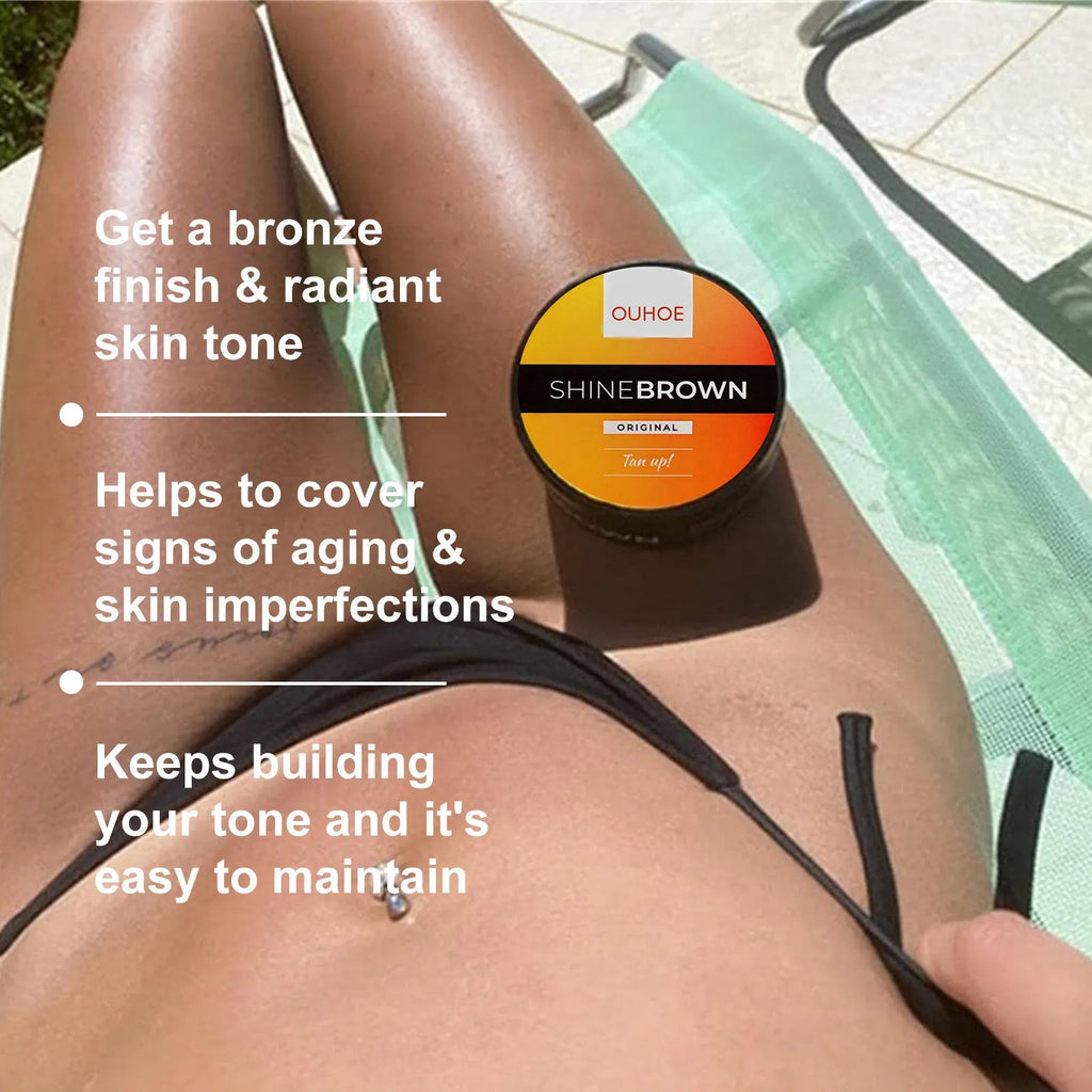Tanning cream tube with after sun aloe vera gel for summer beach bronzing