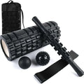 33cm black foam roller with six gear massage bars for health massage