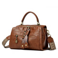 Soft PU one-shoulder crossbody bag for women in retro style with square shape