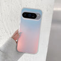 Transparent laser frosted matte phone case for Google Pixel with colourful design and magnetic feature.