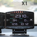 X1 automotive OBD instrument with LED display and metal housing