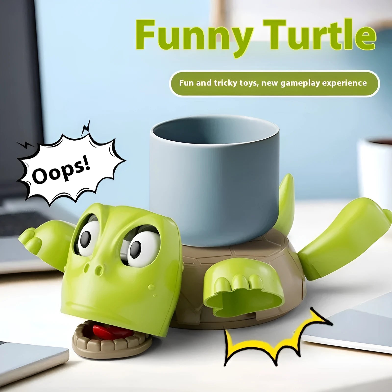 ABS plastic turtle design coaster in light green colour for heat insulation