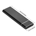 Ultra-thin 6TB external mobile hard disk with metal shell in multiple colour options including black, blue, orange, red, and silver