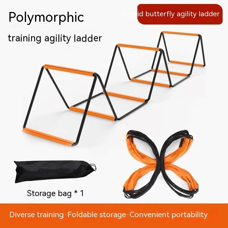 Plastic butterfly ladder training equipment for children's physical development and coordination exercises