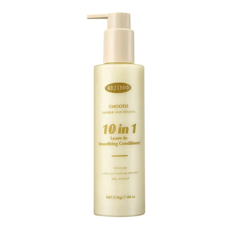 Wash-free 10-in-1 hair conditioner bottle, 210g for ladies frizzy hair care