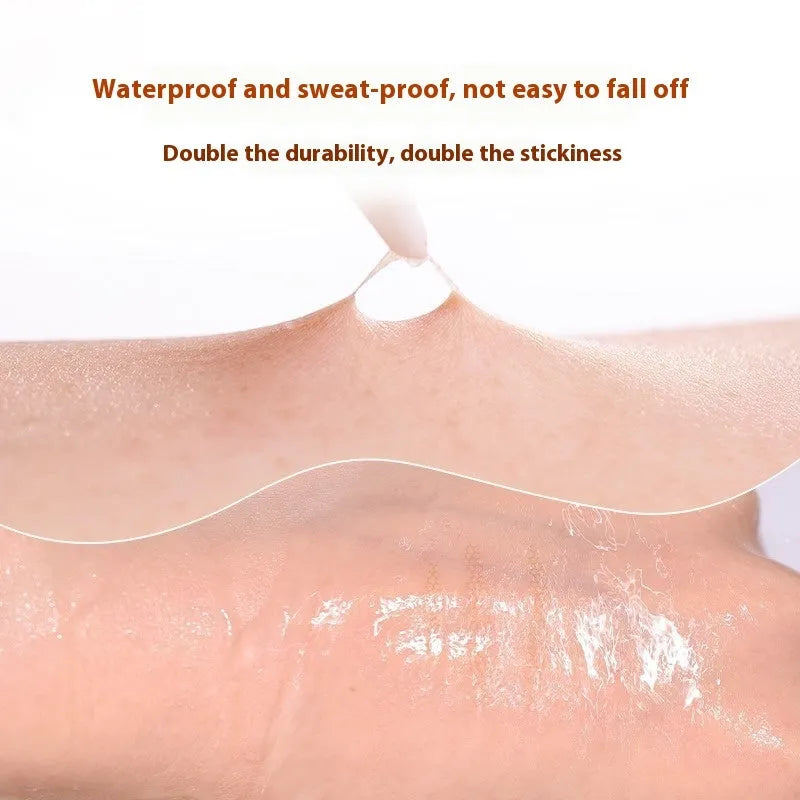 Roll of 120 invisible lace double eyelid stickers in crescent or olive shapes.