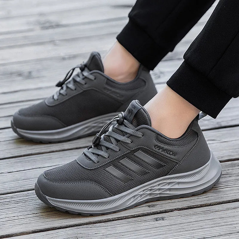 Elastic band mesh mom shoes in multiple colours with slip-on design for men and women
