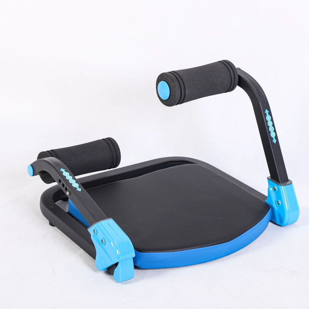 Mini multifunctional abdominal device in red or sky blue for home, office and outdoor fitness training